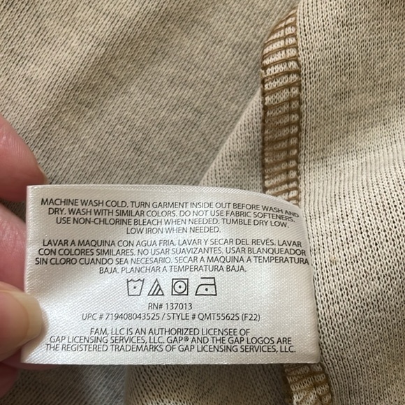 Gap quarter zip pullover, men’s xxl, tan color - Picture 4 of 6